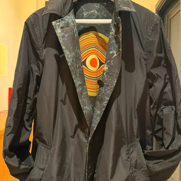 Dries Van Noten Multicolour Cotton Men’s Coat – Size 46 FR | Designer Outerwear - Picture 8 of 10